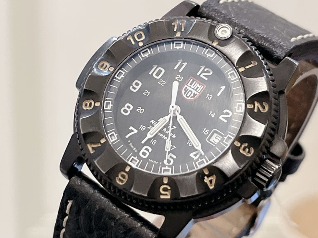 MINOX F-117ルミノックス ナイトホーク 3400 箱付き 稼働品!