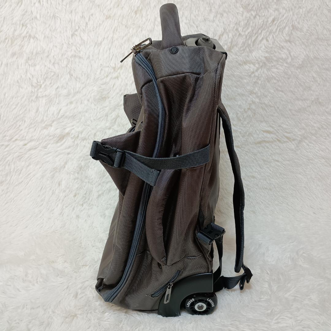 LeeDee 2way静音キャリーバッグ グレー 機内持込みサイズ キャスター付