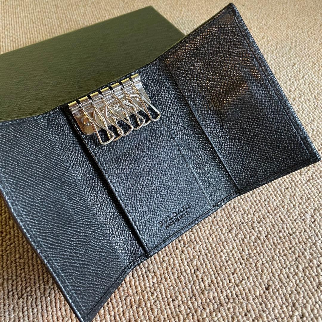正規品⭐️極美品⭐️BVLGARI ブルガリ　男女　6連キーケース　ブラック