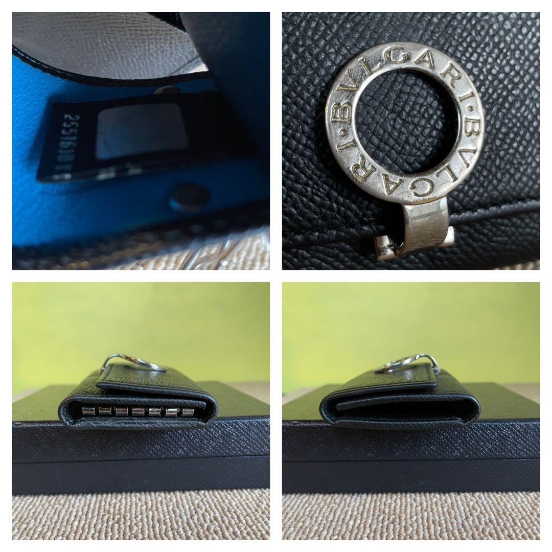 正規品⭐️極美品⭐️BVLGARI ブルガリ　男女　6連キーケース　ブラック