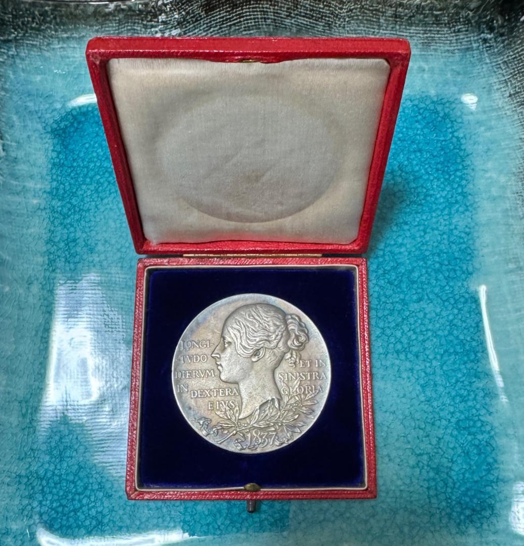 1897 イギリス ヴィクトリア ダイアモンド ジュビリー 大型 銀 メダル