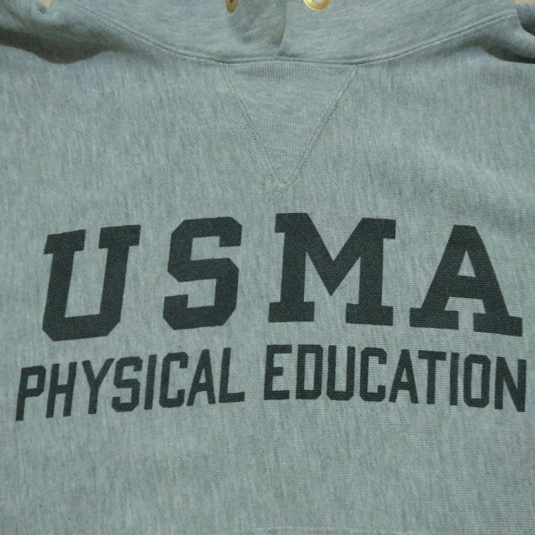 チャンピオン リバースウィーブパーカー USMA 青単色タグ Lサイズ
