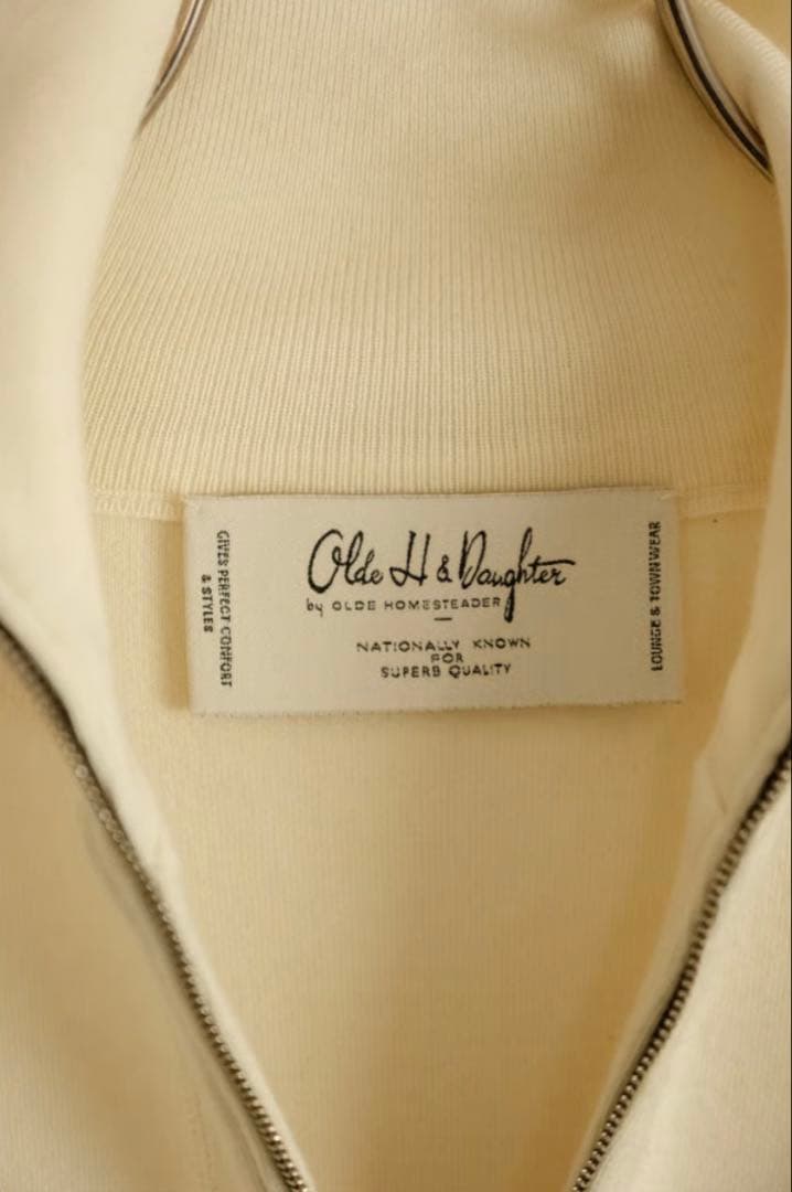 25AW新品　WOOL KNIT TRACK HALF ZIP（ECRU）