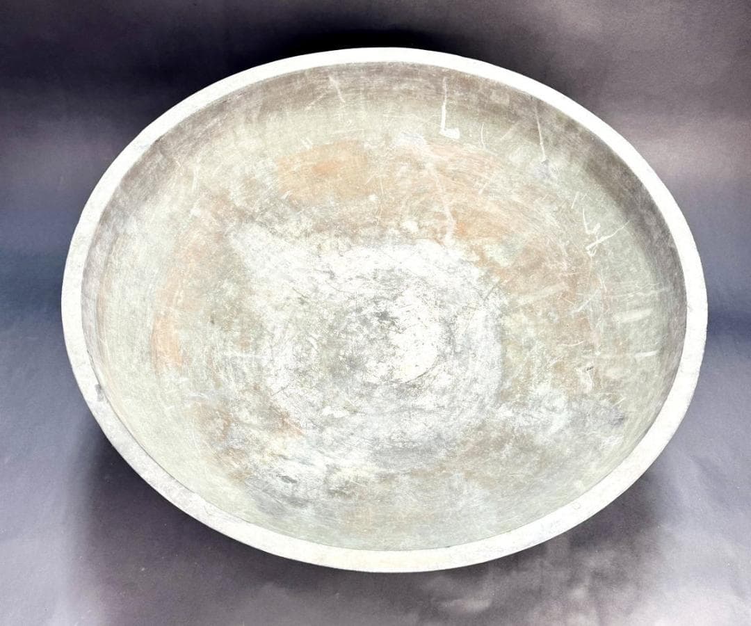 中国 青銅器 古代 鳳凰文特大鉢 約10kg 唐物 骨董 入手困難WWST092