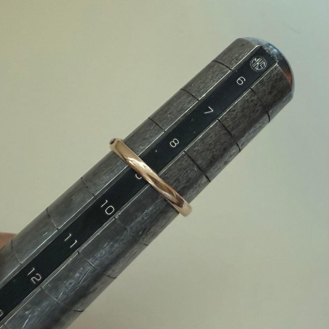 専用アンティークK14YG珊瑚サンゴリング　ミルグレインに手彫り　色の綺麗な珊瑚