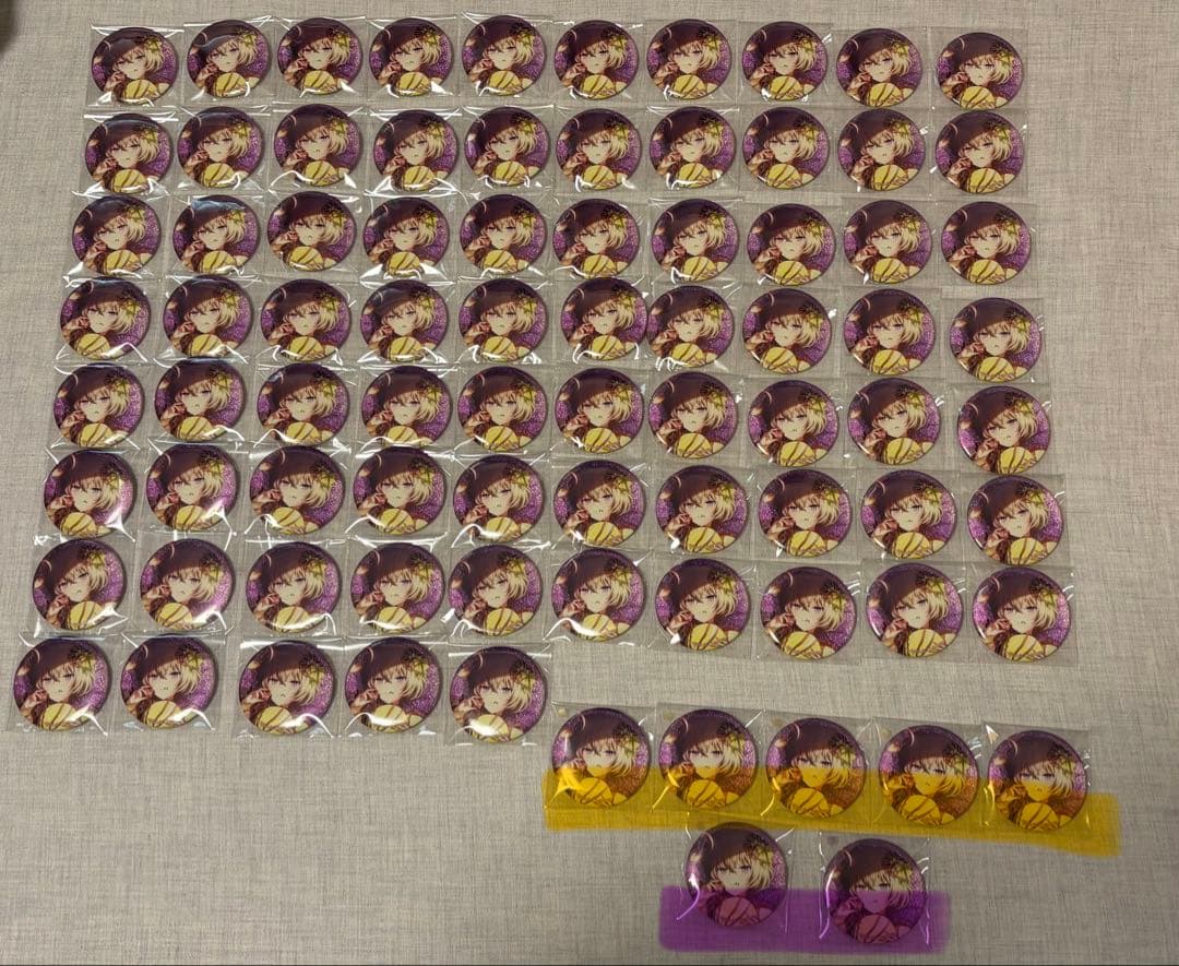 プロセカ　草薙寧々　グリッター缶バッジ　28C バレンタイン