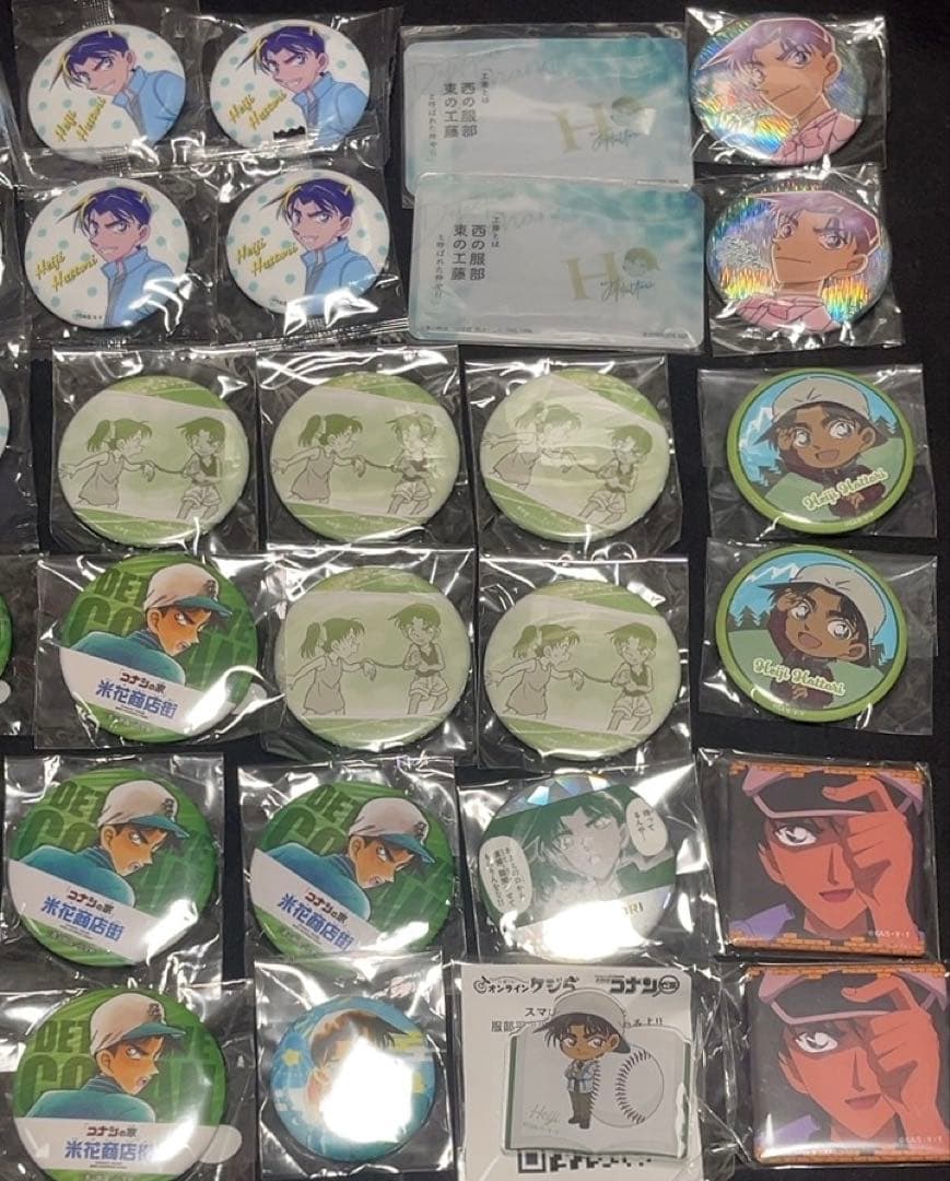 名探偵コナン　服部平次　缶バッジ　アクリルスタンド　グッズセット　纏めて