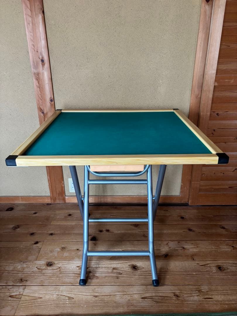 折りたたみ式手打ち麻雀立卓　引き出し付き