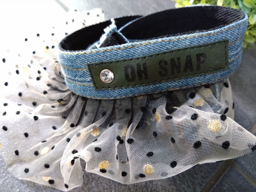 №728【DENIM Remake チュールSHOLDER♥】デニムストラップ