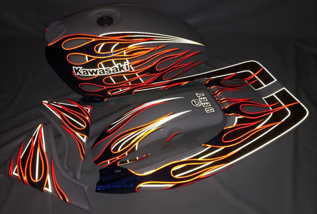 ゼファーχ 外装セット　送料無料　カスタムペイント　反射　ゼファー400