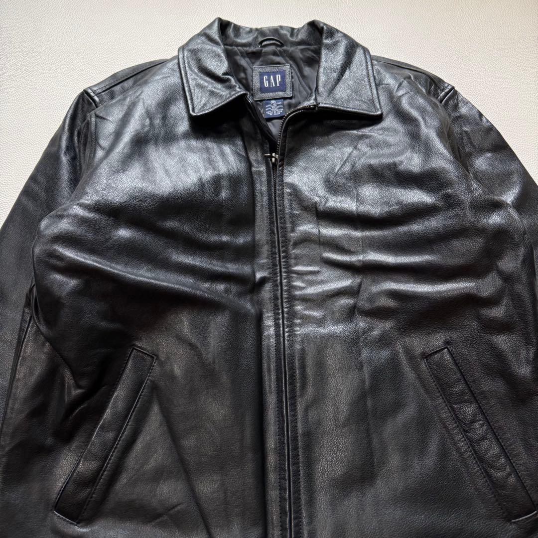 90's OLD GAP ジップアップ レザー カーコート レザージャケット