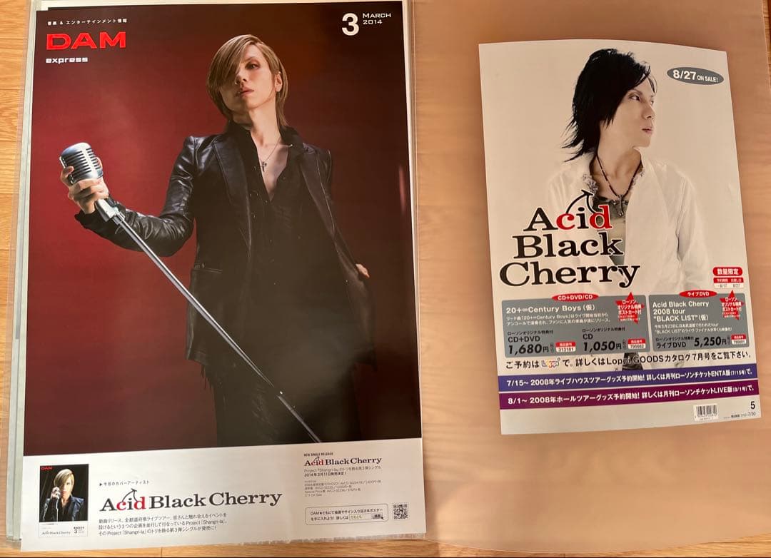 30枚Acid Black Cherry CD予約特典　非売品ポスター　①