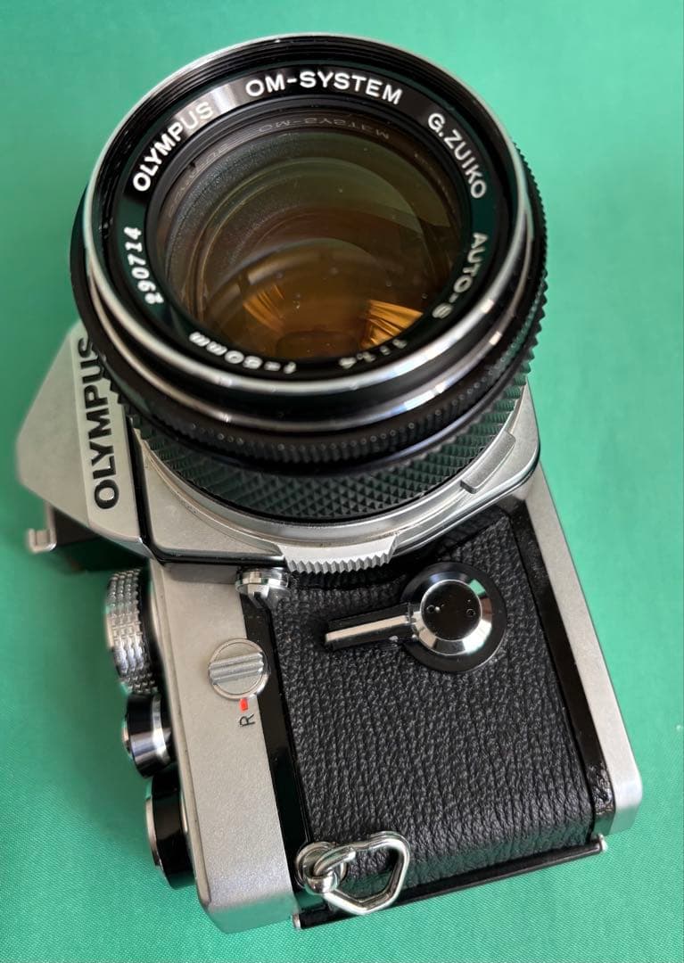 ★ OLYMPUS OM-1 (革ケース付) + ★ 標準50mm F1.4