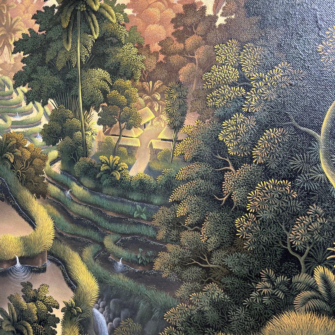 風景画　熱帯　油彩