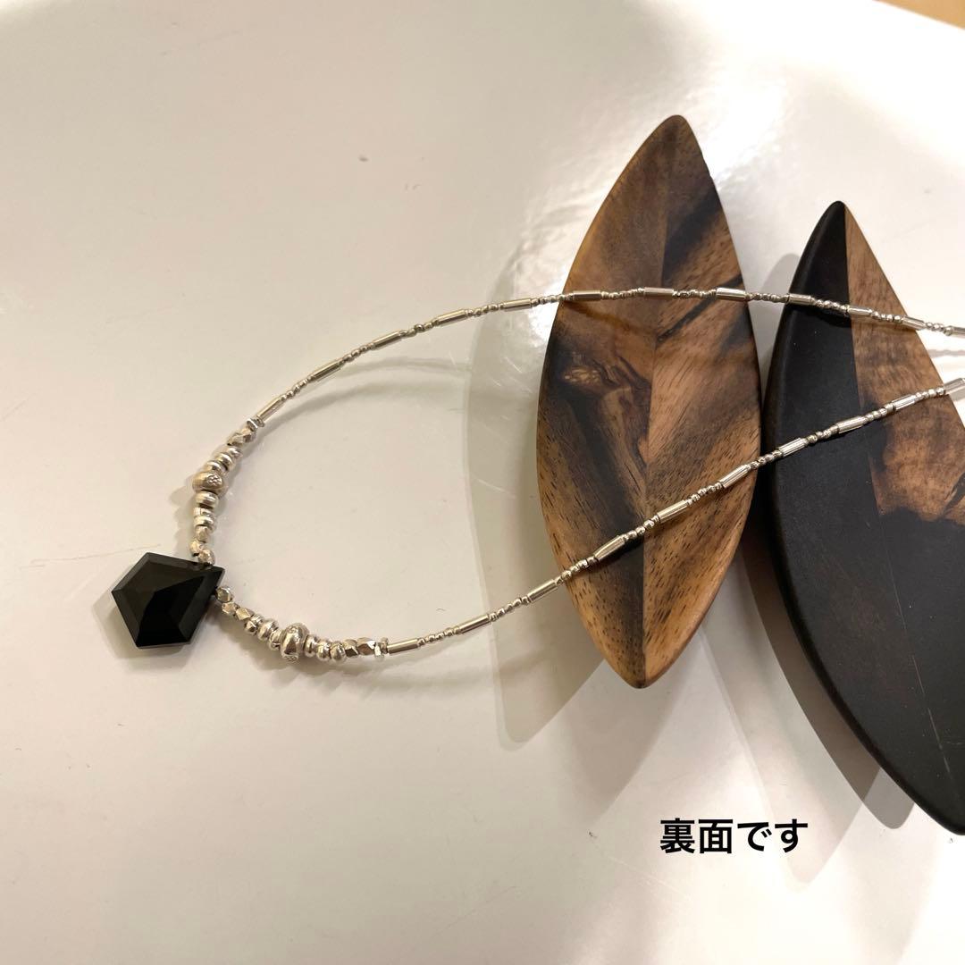 カレンシルバー　オニキス　ネックレス　※N70-3 ほか、ご依頼品
