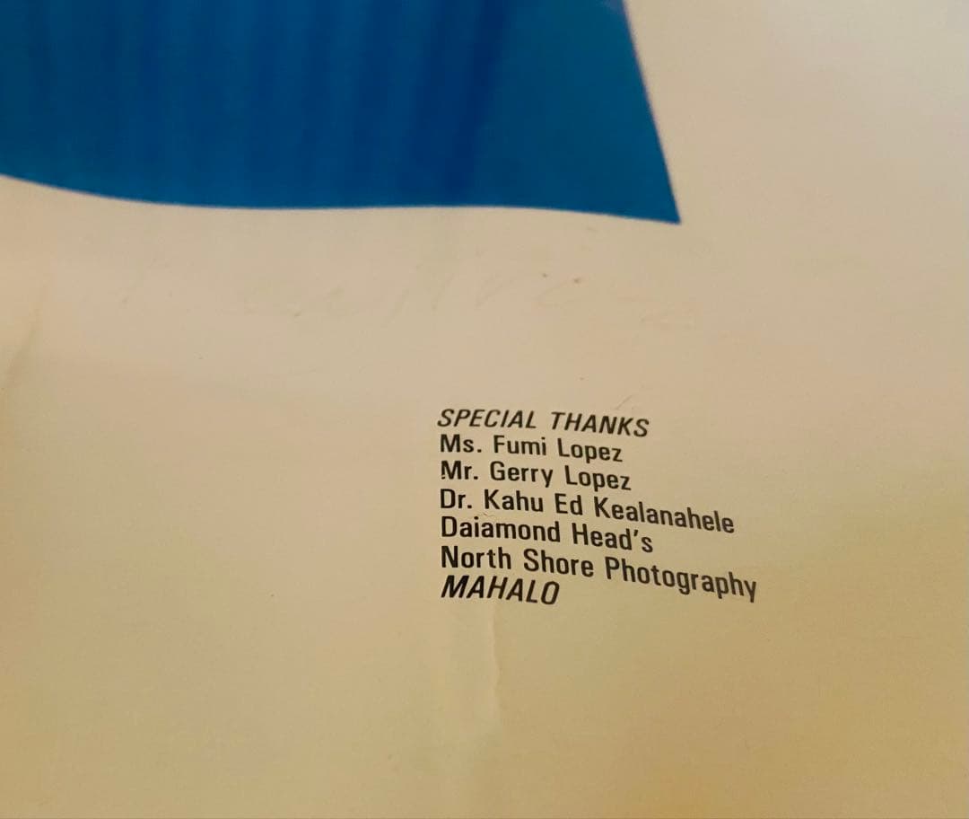 佐藤傳次郎ポスターALOHA Nalu Ola サイン入り大型希少HAWAII