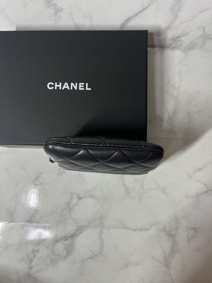 CHANEL ケース マトラッセ 黒 正規品 箱付き