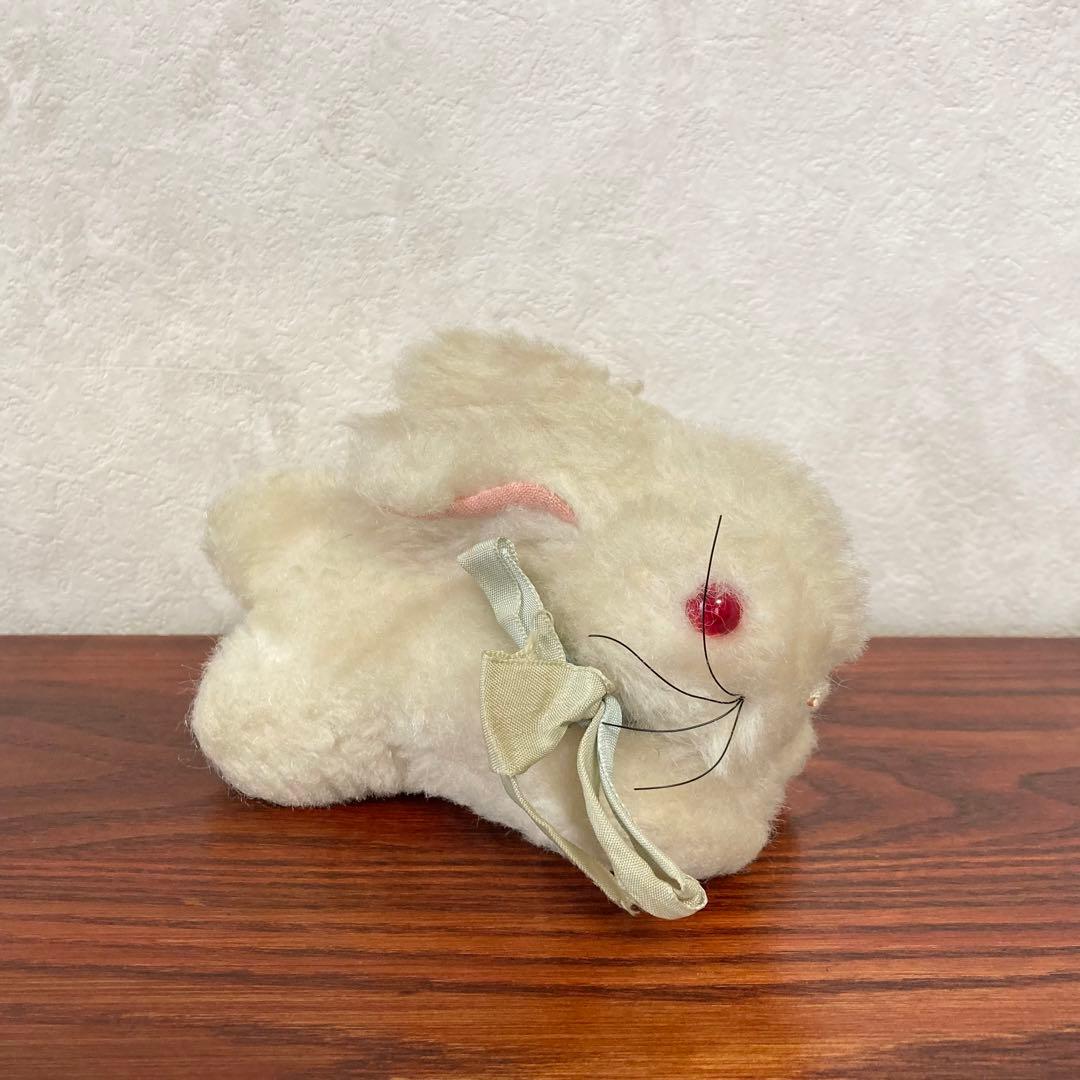赤い目の白うさぎ　ぬいぐるみ　ドイツ　ヴィンテージ