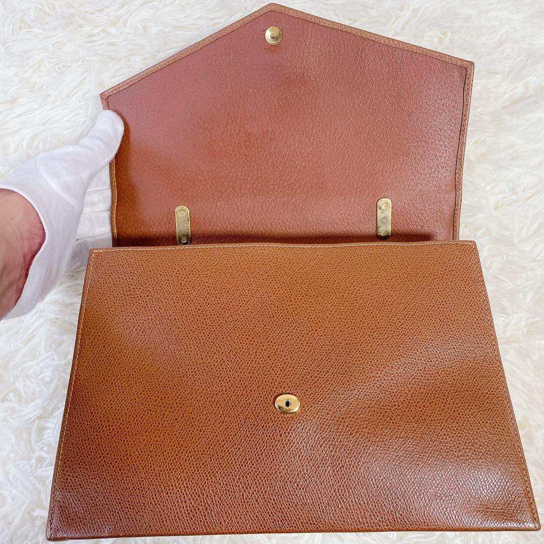 美品　ロンシャン　オールレザー　本革　2way ハンドバッグ　ゴールドロゴ