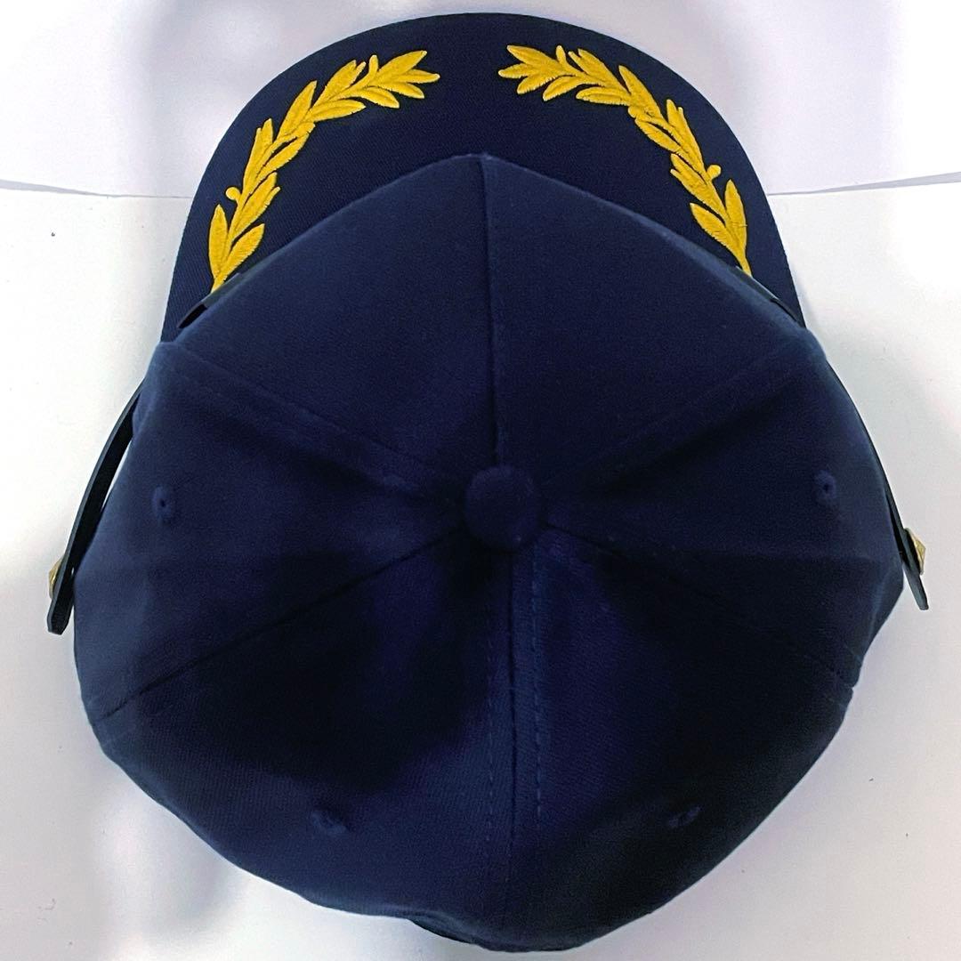 刑務 警備帽 制帽 識別帽　刺繍ロゴ入り帽子 アポロキャップ フリーサイズ