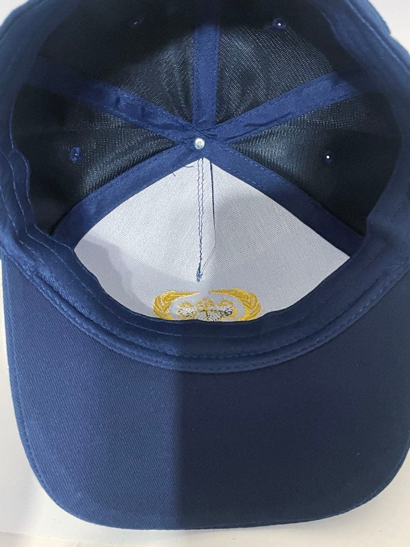 刑務 警備帽 制帽 識別帽　刺繍ロゴ入り帽子 アポロキャップ フリーサイズ