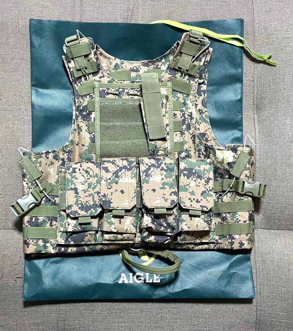 【送料無料】美品 迷彩プレキャリ プレートキャリア サバゲー