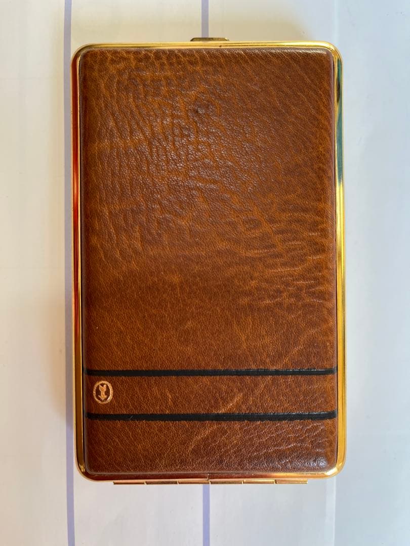 ⭐️【未使用】ゴールド ファイル 本皮 シガレット ケース カラチオラ 西ドイツ製