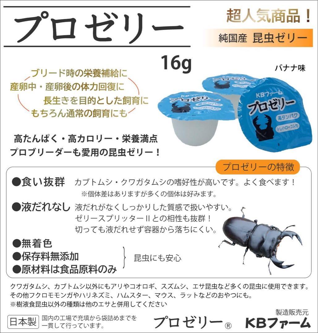国産昆虫プロゼリー(KBファーム) 1500個入りカブト・クワガタムシハムスター