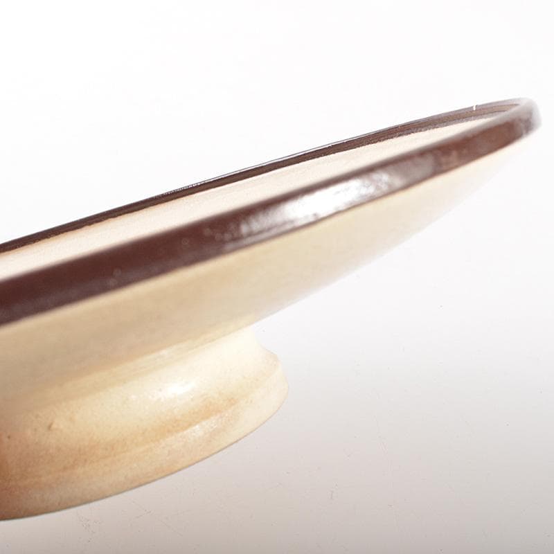 和食器　瀬戸焼　 加藤春鼎 色絵　獨楽　菓子皿　五客　共箱　C　R7548