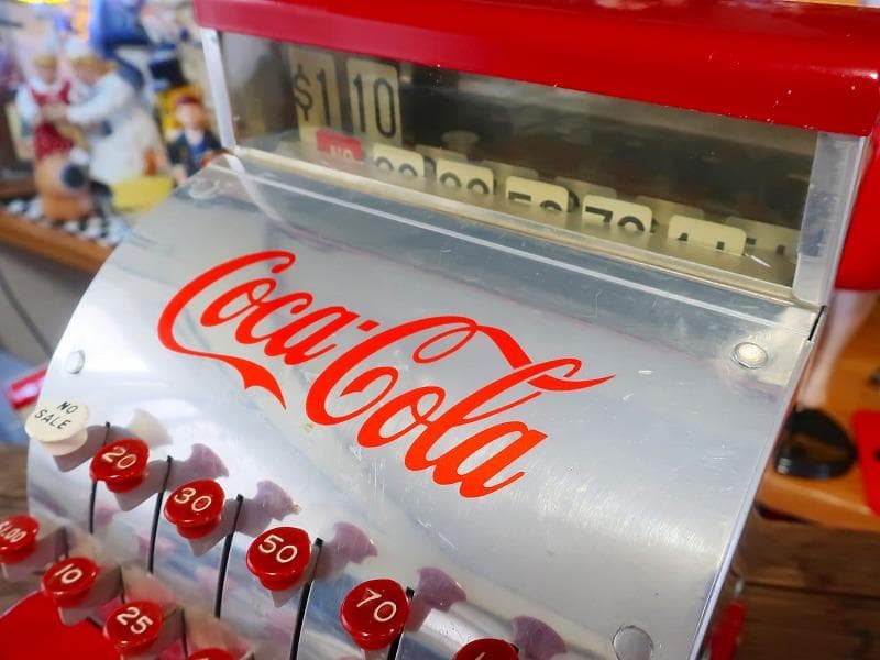 コカコーラ 本物 50s ビンテージ トイレジスター レトロ アンティーク