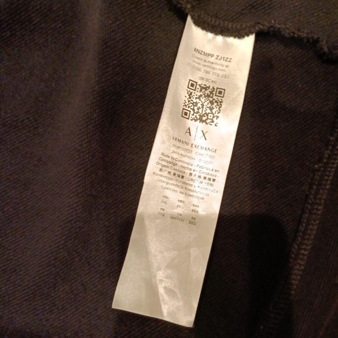 Armani Exchange パーカー XXL ブラック