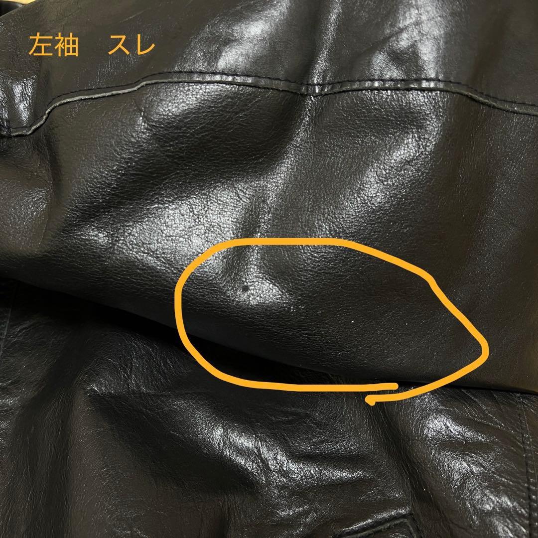 GAP ブラック レザージャケット シングルライダースジャケット