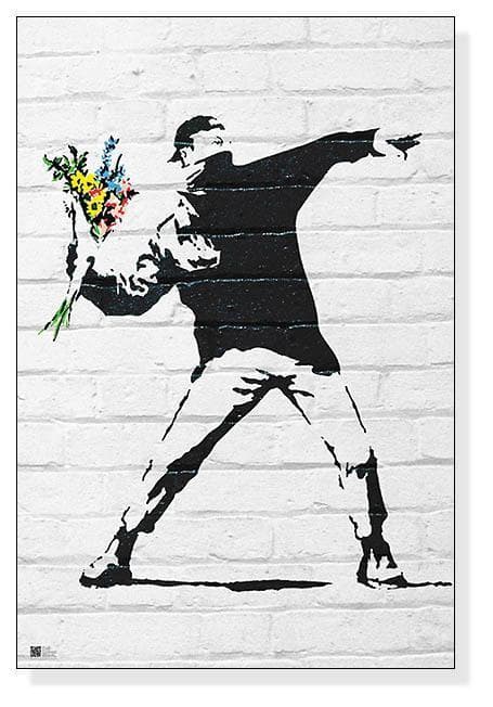 額装品/Flower Bomber（バンクシー）