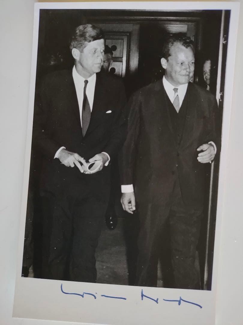 JFケネディアメリカ大統領・ブラントベルリン市長時代の写真