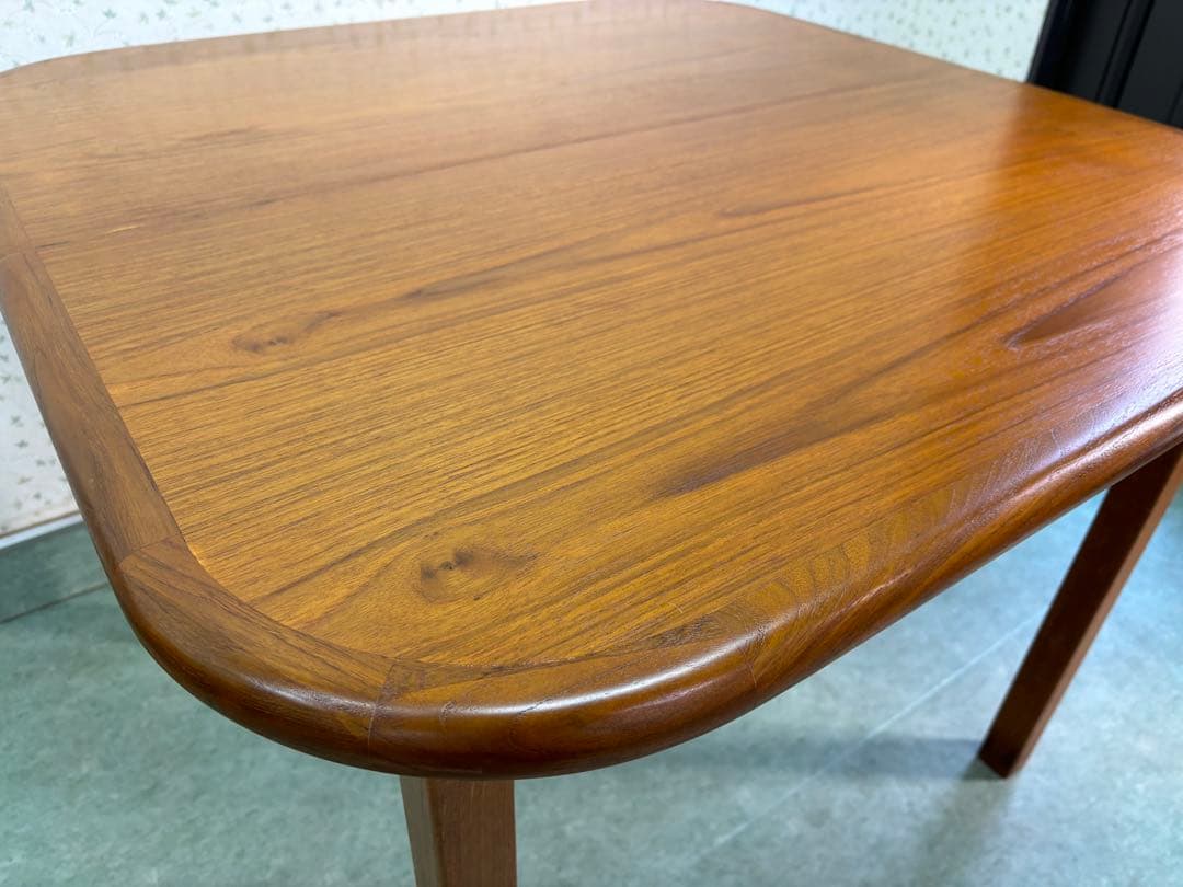 デンマーク　ヴィンテージ　エクステンション　スクエア　ダイニングテーブル