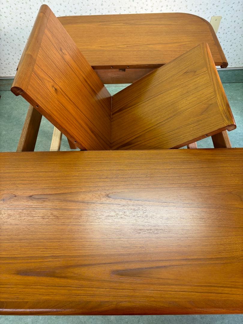 デンマーク　ヴィンテージ　エクステンション　スクエア　ダイニングテーブル