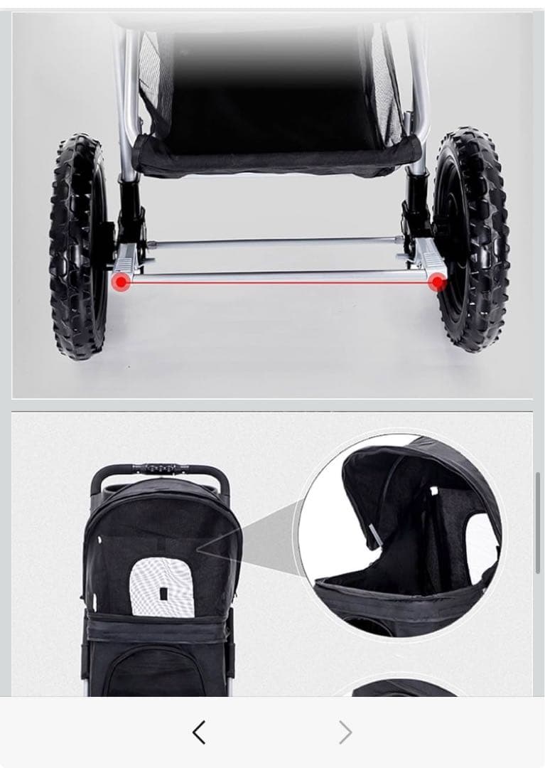 ペットカート 折りたたみ ワンタッチ 中型犬 小物入れ 軽量 組立簡単 介護