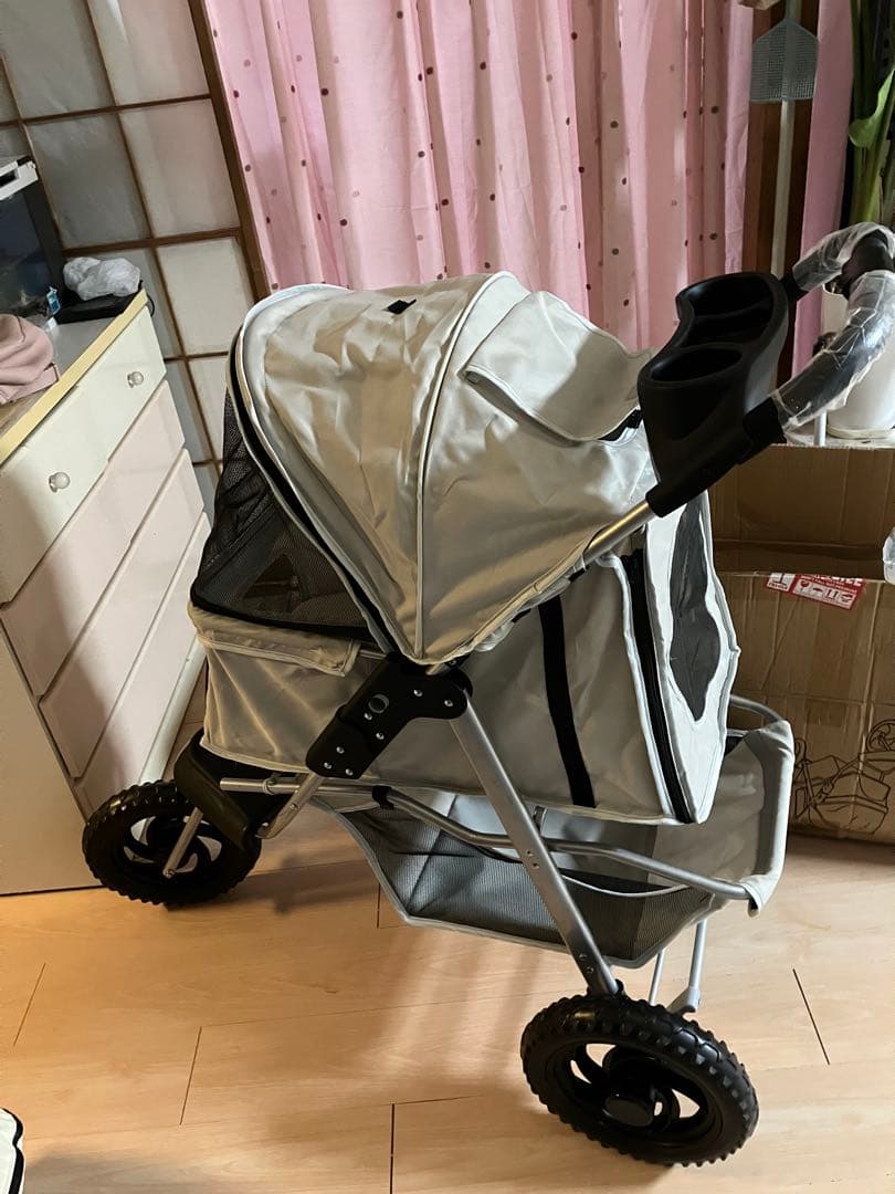 ペットカート 折りたたみ ワンタッチ 中型犬 小物入れ 軽量 組立簡単 介護