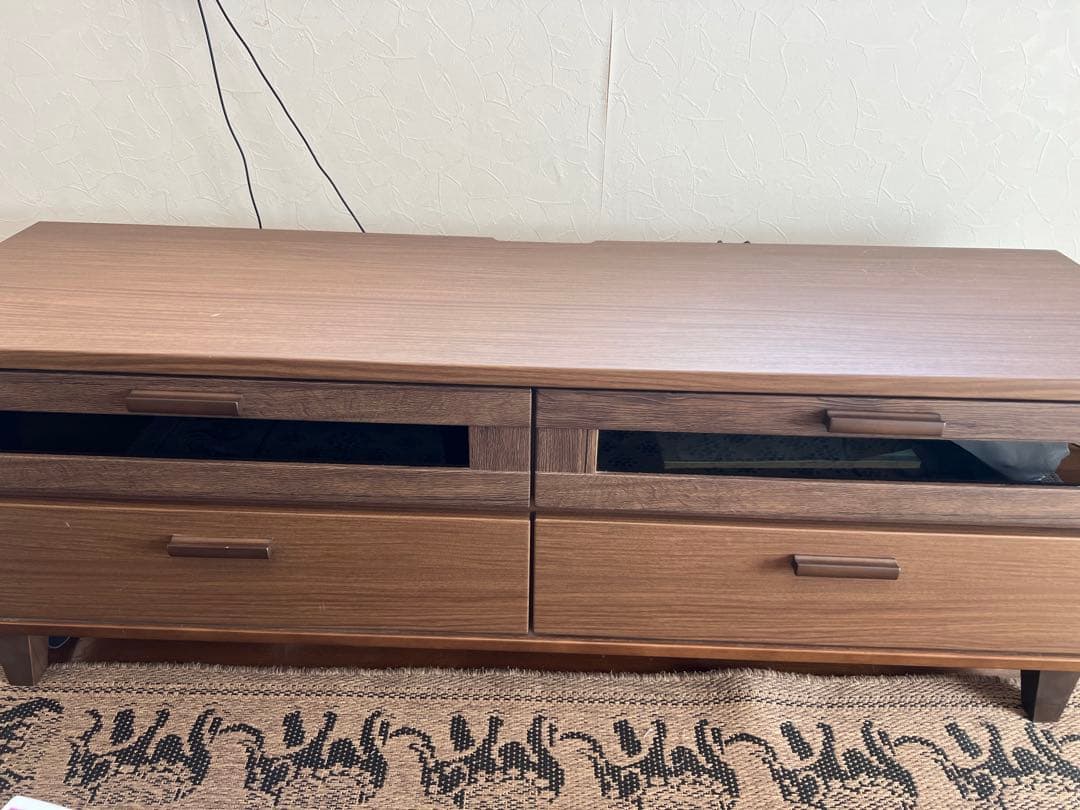 安心の日本製 完成版 テレビ台 ローボード 幅150cm 開き戸 引き出し
