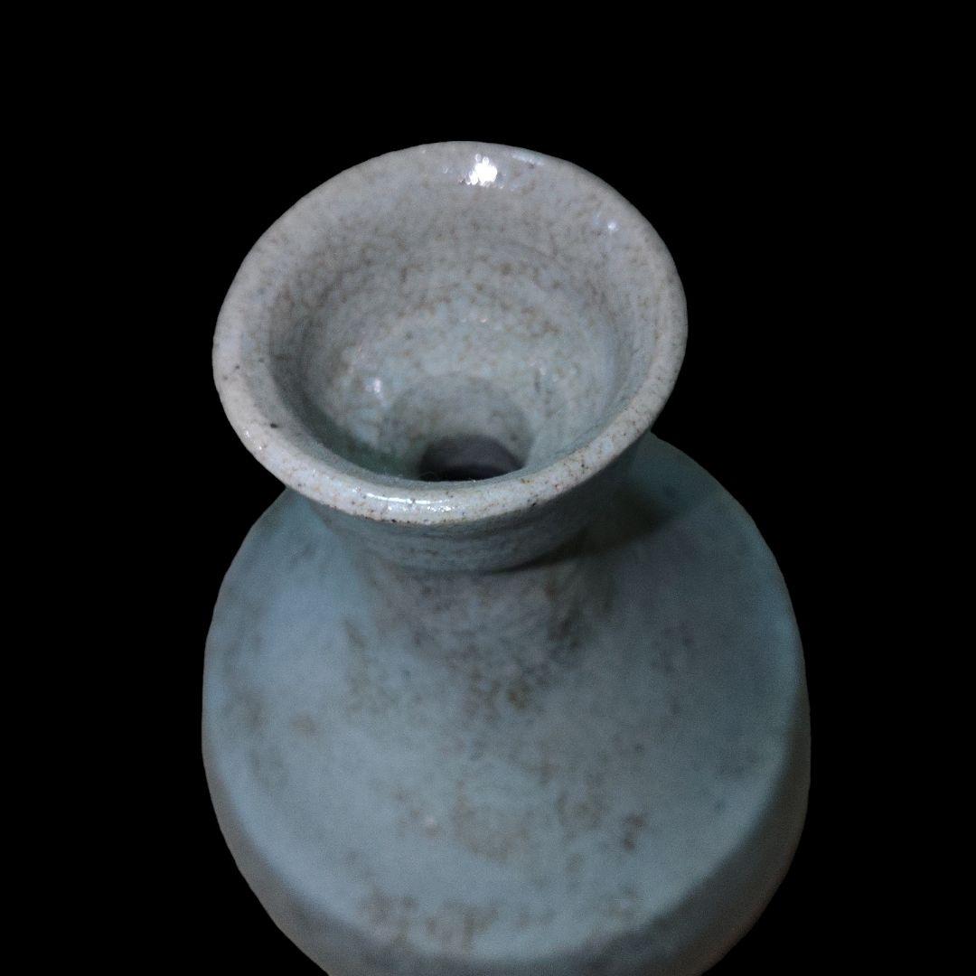 李朝　白磁徳利　一輪差し　骨董品