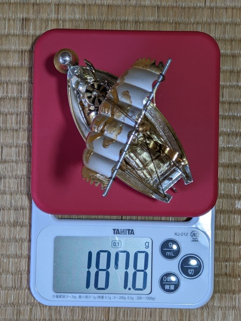 ♦関工芸 銀製宝船SILVER960 置物 飾り資産形成 銀価格517円 骨董品