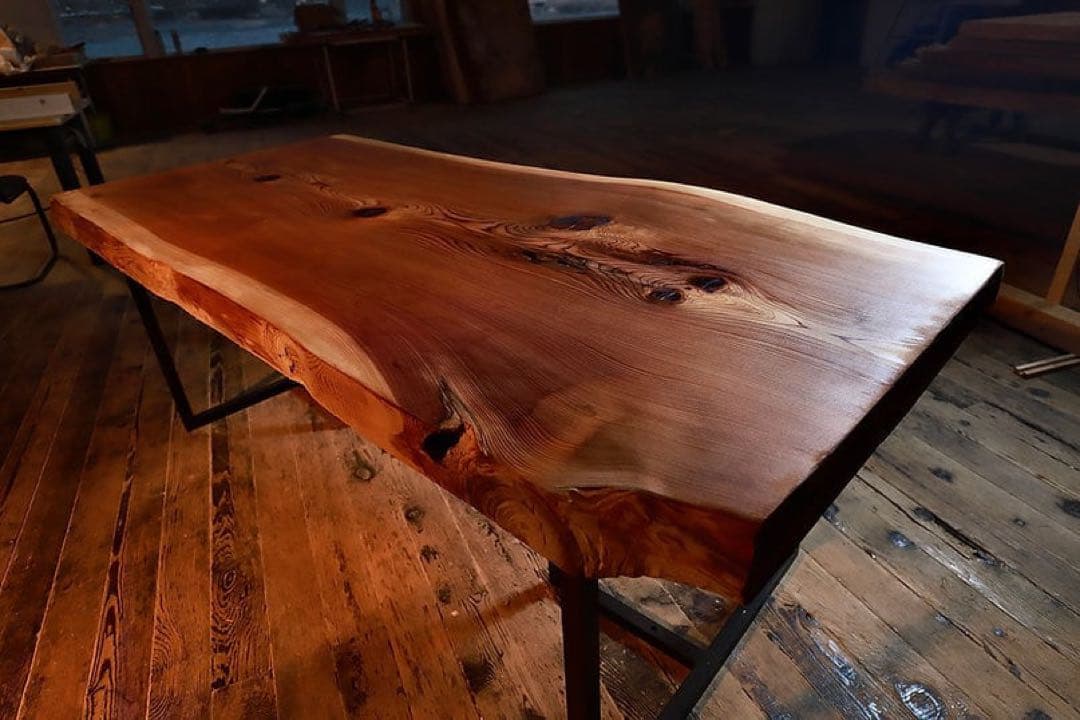 紀州杉　一枚板　ダイニングテーブル