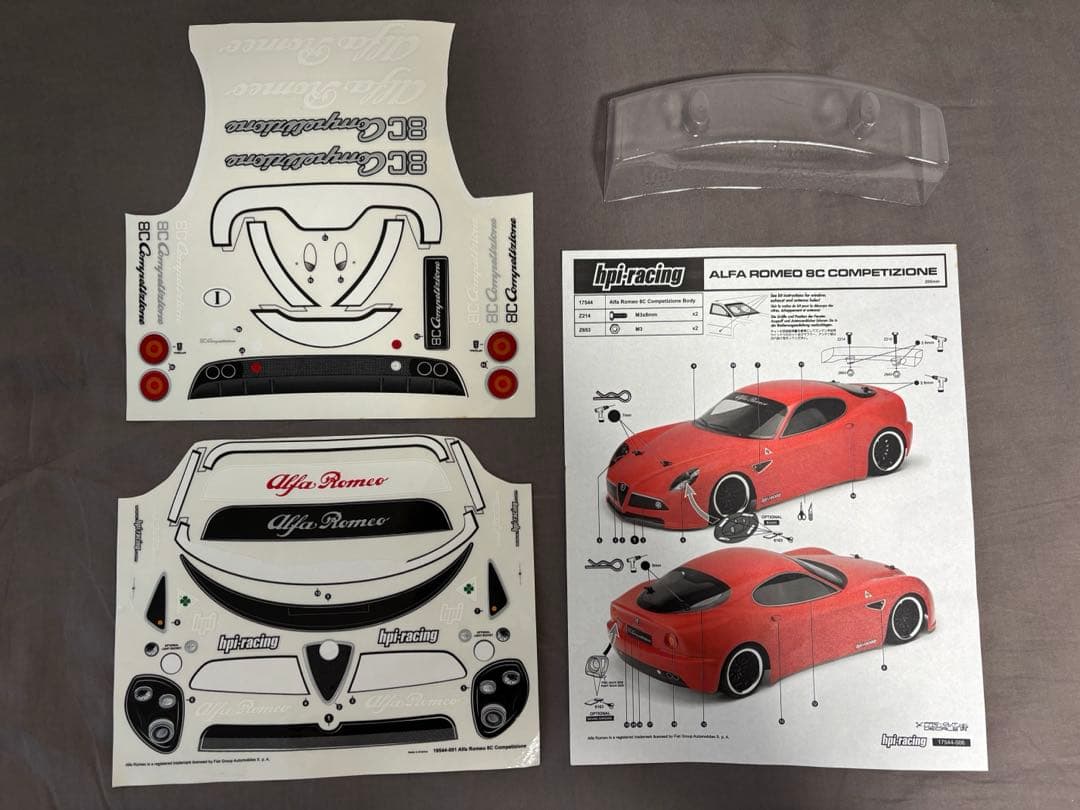 ラジコン　ボディ　1/10 アルファロメオ　8C