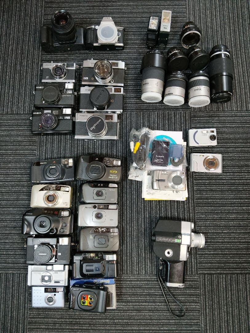 ジャンク　カメラ　レンズ　ビデオカメラ　まとめ売り
