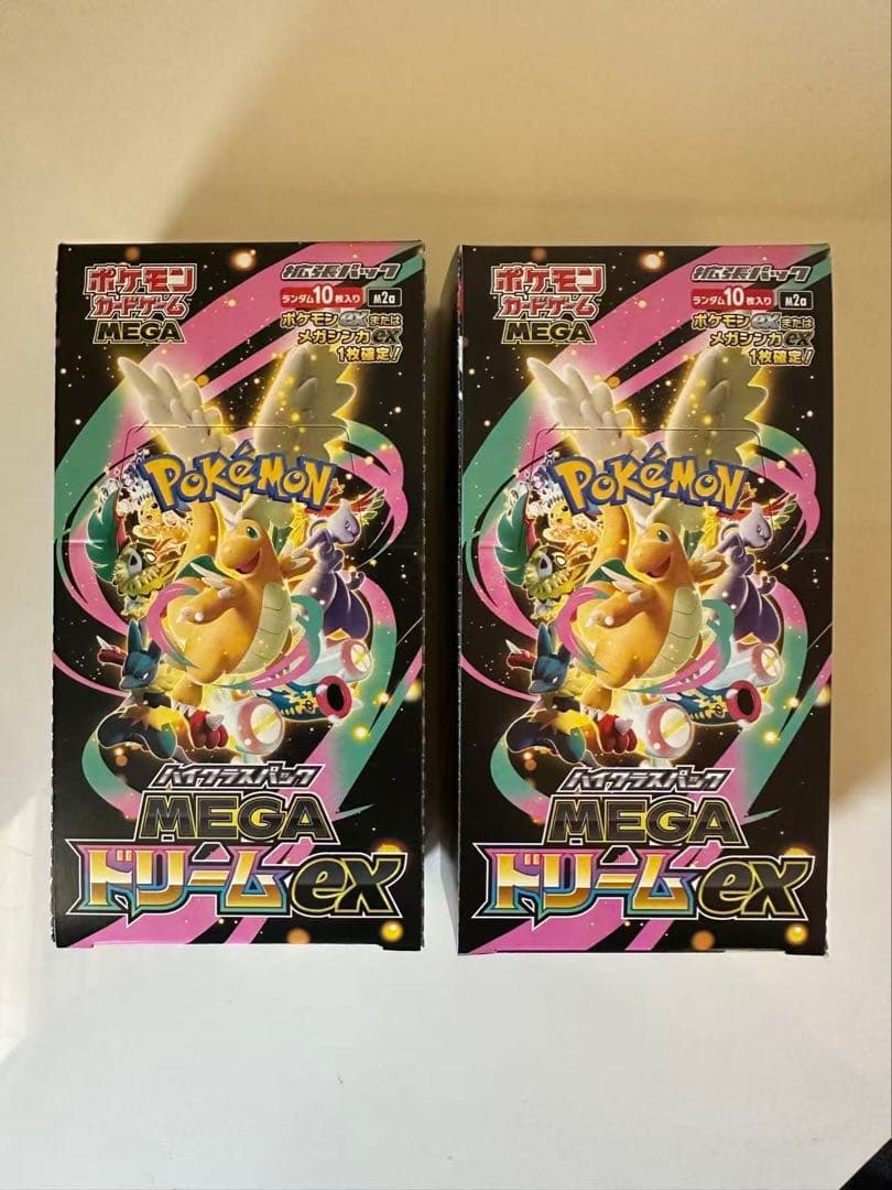 ポケモンカードゲーム メガドリームEX 2box シュリンクなしぺりぺりあり
