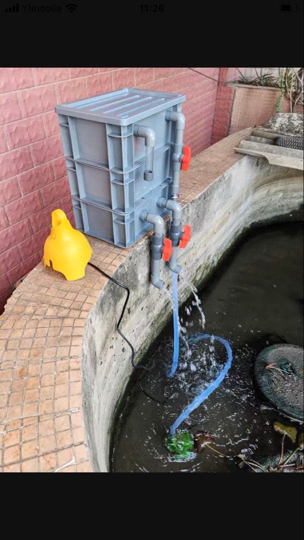 大型水槽用沈殿物理生物一体型濾過槽　外部式濾過装置器水槽濾過バイオフィルター付き