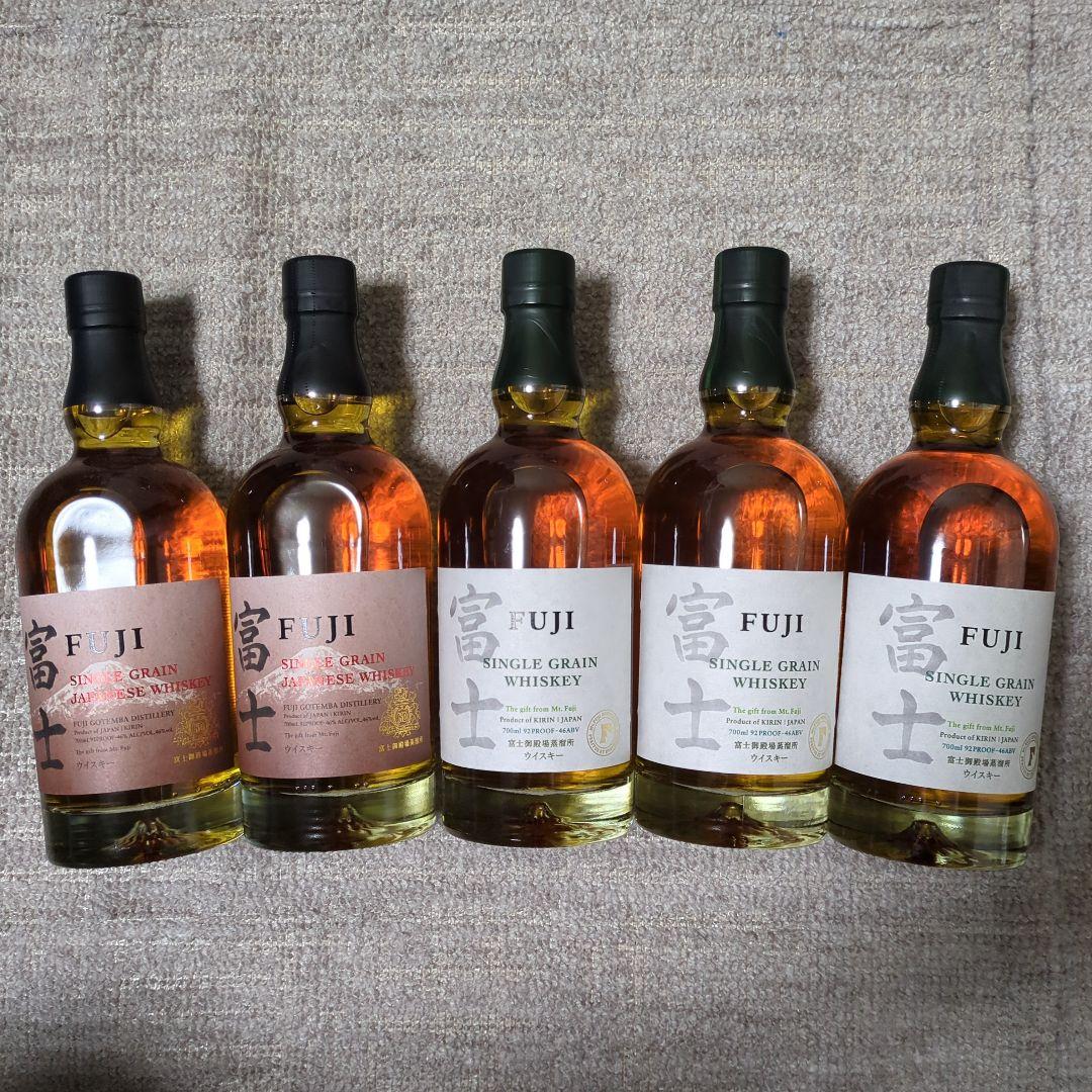 富士 シングルグレーン ウイスキー 5本セット