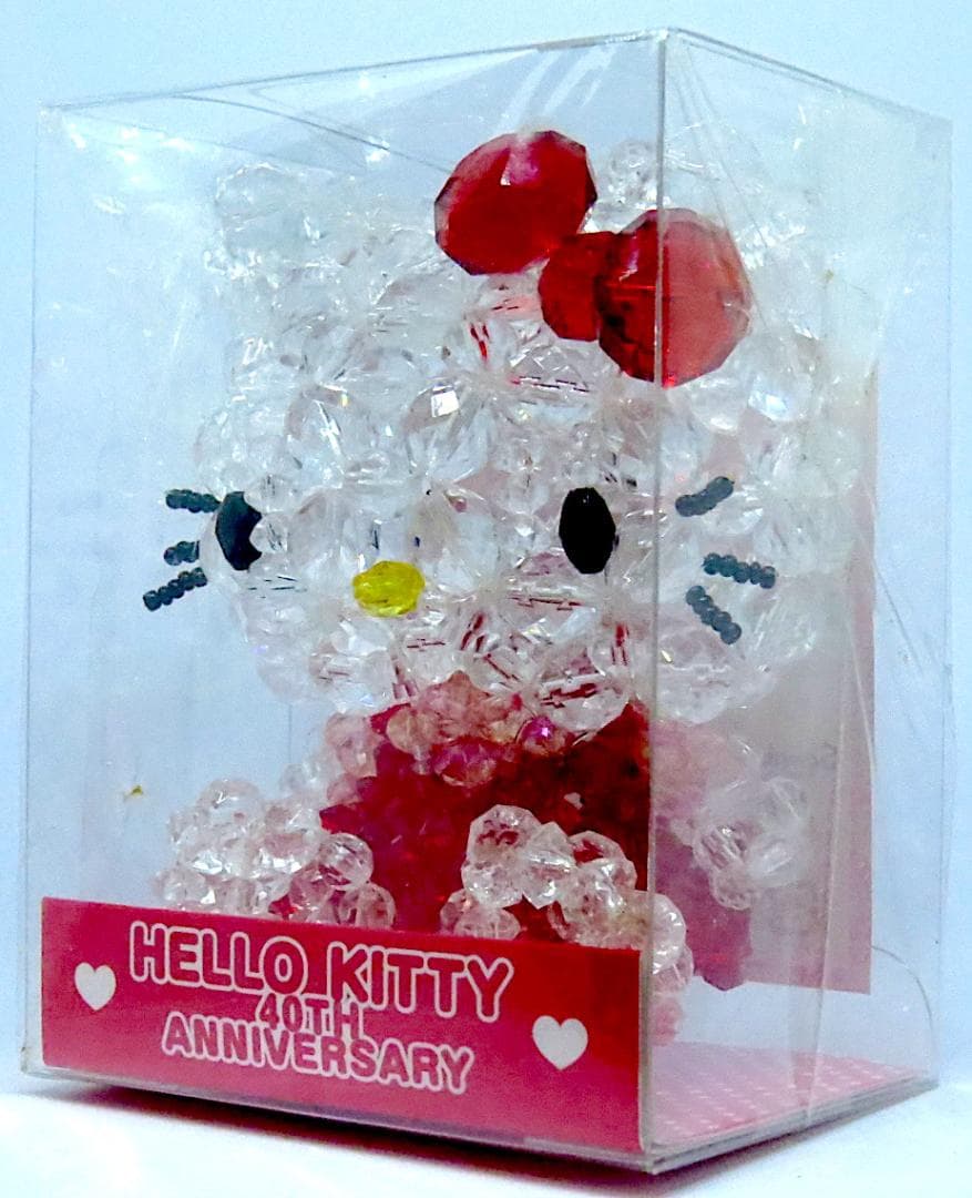 【新品・超レア】ハローキティ40周年 キティちゃん ガラスビーズマスコット