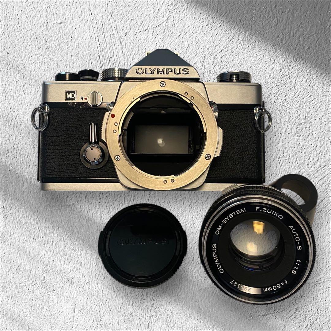 外観キレイ☆【OLYMPUS 】OM-1 MD フィルムカメラ