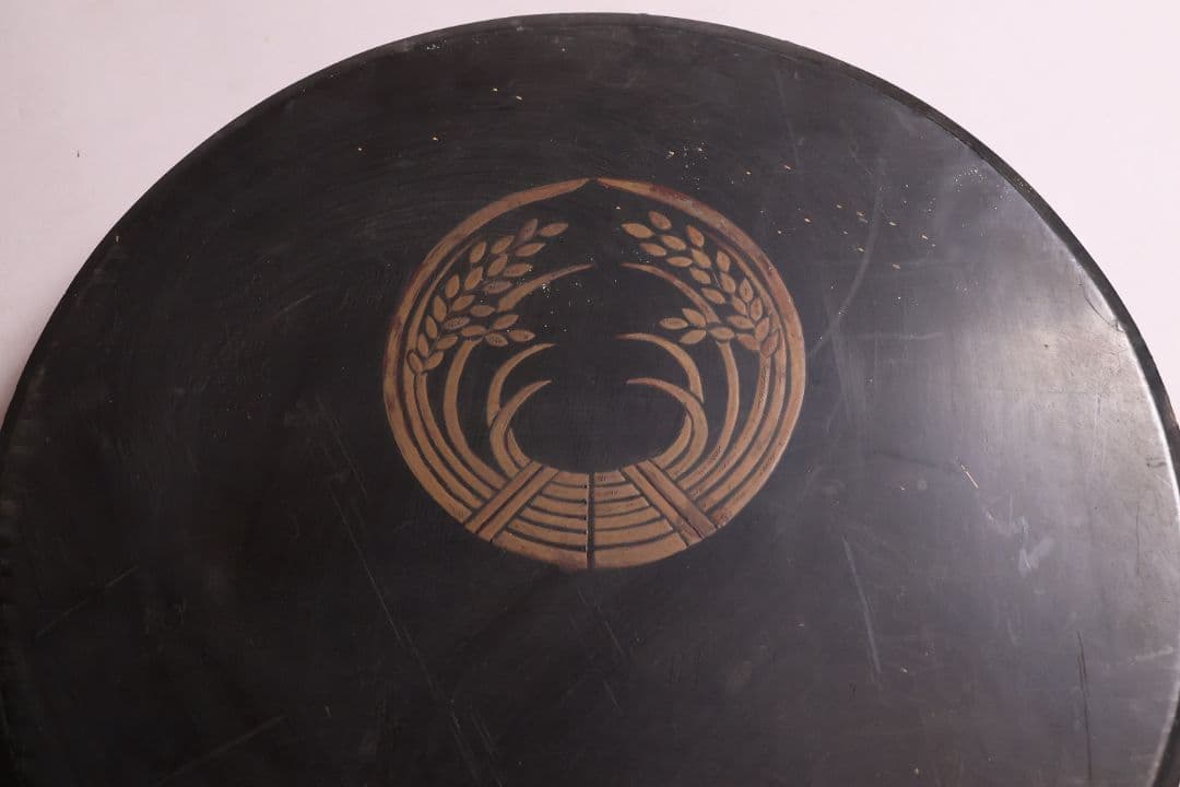 江戸期 田中伊賀守藤原吉次 松竹梅鶴亀 古鏡 和鏡 手鏡 稲家紋【MA606】